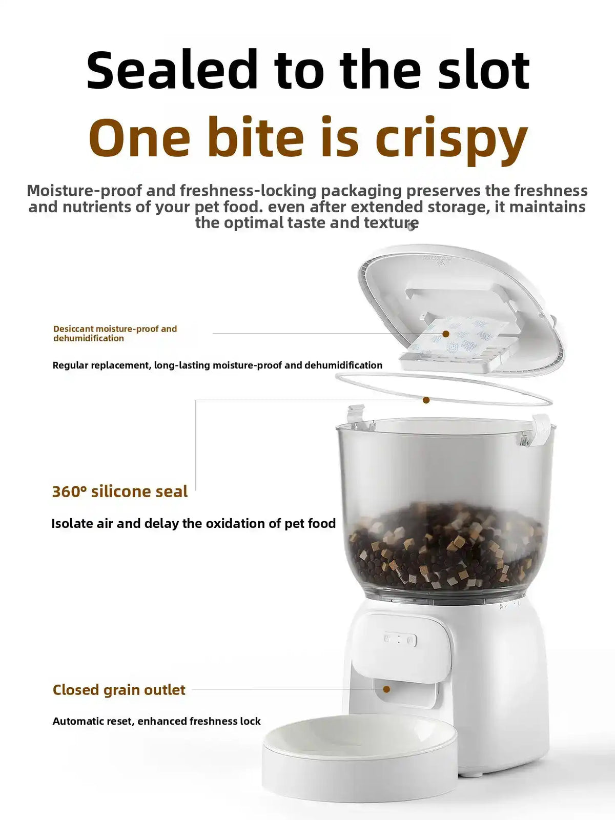 WiFi Smart Automatic Pet Feeder With Camera - Automatic Pet Feeder - TinPaw